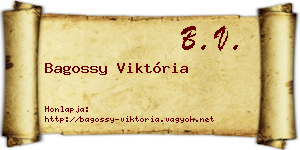 Bagossy Viktória névjegykártya