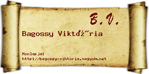 Bagossy Viktória névjegykártya