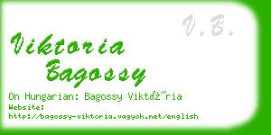 viktoria bagossy business card